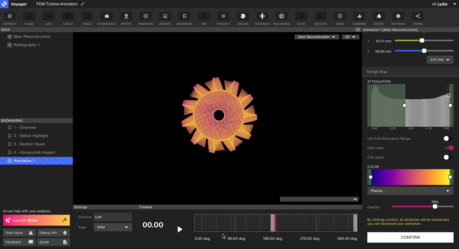Post-Confirm Orbit Animation