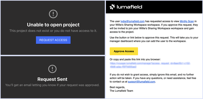Request Access - Blur